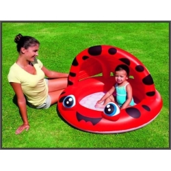 Bestway 52189 Dmuchany Basenik Z Daszkiem Biedronka, Czerwony -  97 cm x 66 cm