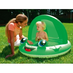 Bestway 52189 Dmuchany Basenik Z Daszkiem Żabka, Zielony -  97 cm x 66 cm