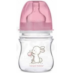 Canpol Babies 35/218 Pink Zajączek Butelka Szeroka - 120 Ml