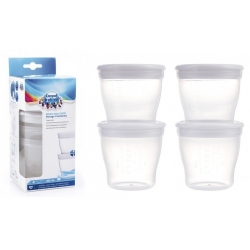 Canpol Babies 12/204 Pojemniki Do Przechowywania I Mrożenia Mleka I Pokarmu - 4 x 180 Ml