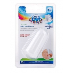 Canpol Babies 56/108 Silikonowa Szczoteczka Do Zębów I Masażu Dziąseł Z Wypustkami - 0 M+