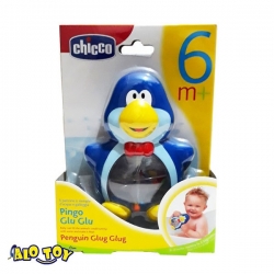 Chicco 66716 Pingo Glu Glu - Zabawka Do Kąpieli Pingwin - 6 M+