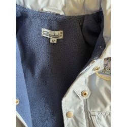 Coccobello Kurtka Na Polarze Z Odpinanym Kapturem Niebieska - Rozmiar 62