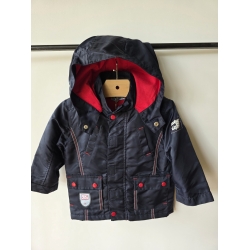 Coccobello CW2736/22 Kurtka Na Polarze Z Kapturem Granatowa - Rozmiar 80