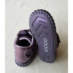 Ecco Mimic 75001155775 Buty Skórzane Przejściowe 2 Rzepy - Fioletowe - Rozmiar 23 - 26