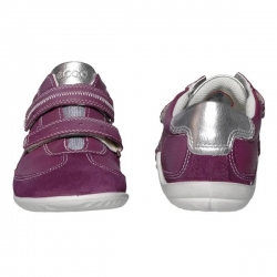 Ecco Vibration Kids 07749257010 Buty Skórzane Przejściowe 2 Rzepy Purple Rozmiar 27