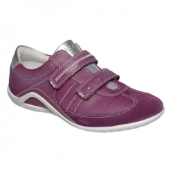 Ecco Vibration Kids 07749257010 Buty Skórzane Przejściowe 2 Rzepy Purple Rozmiar 27