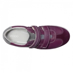 Ecco Vibration Kids 07749257010 Buty Skórzane Przejściowe 2 Rzepy Purple Rozmiar 27