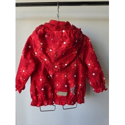 ReimaTec Kurtka Przejściowa Dla Diewczynki Z Kapturem Przeciwdeszczowa 511001 Czerwona Rozmiar 86