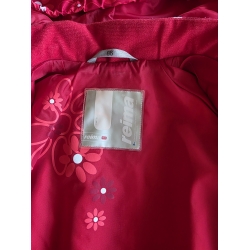 ReimaTec Kurtka Przejściowa Dla Diewczynki Z Kapturem Przeciwdeszczowa 511001 Czerwona Rozmiar 86