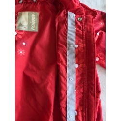 ReimaTec Kurtka Przejściowa Dla Diewczynki Z Kapturem Przeciwdeszczowa 511001 Czerwona Rozmiar 86