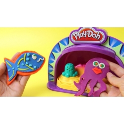 Play-Doh Make'n Display Stage Show Masy Plastyczne Zabawka Podświetlana Akwarium - 3 L+