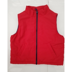 Dres Składający Się Z Trzech Części - Bluzy, Spodni I Kamizelki - Szaro-Czerwony