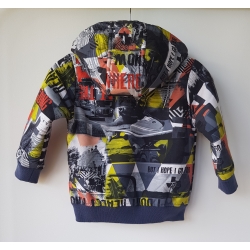 Losan 525-0001AC Bluza Ocieplana Kolor Szaro Granatowy - Rozmiar 92 - 122