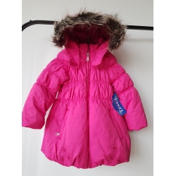 Reima - Lassie By Reima 721 344 Kurtka - Płaszczyk Zimowy Dla Dziewczynki Odpinany Kaptur Z Futerkiem Fuksja - Rozmiar 92 - 104