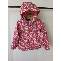 Reima - Lassie By Reima 721 244 Kol 362 Kurtka Przejściowa z Kapturem Przeciwdeszczowa Różowa - Rozmiar 92 - 98