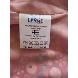 Reima - Lassie By Reima 721 244 Kol 362 Kurtka Przejściowa z Kapturem Przeciwdeszczowa Różowa - Rozmiar 92 - 98