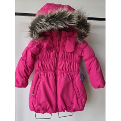 Reima - Lassie By Reima 721 344 Kurtka - Płaszczyk Zimowy Dla Dziewczynki Odpinany Kaptur Z Futerkiem Fuksja - Rozmiar 92 - 104