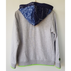 Mayoral 3438 Bluza Rozpinana Z Kapturem Dla Chłopca Popielata - Rozmiar 134