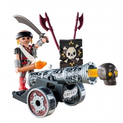 Playmobil 6165 Czarna Armata Z Aplikacją I Piratem