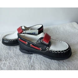 Primigi 81051 Mokasyny Chłopięce Granatowo Biało Czerwone - Rozmiar 20-27