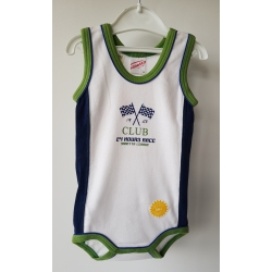 Sanetta 320869 Body Ramiączka Flagi Club - Biało Granatowe - Rozmiar 80