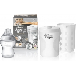 Tommee Tippee Sterylizator Na Jedną Butelkę + Butelka Tommee Tippee 260 Ml