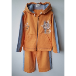 Dany WHD-1572 Dres Rozpinany Z Kapturem Pomarańczowy - Rozmiar 110