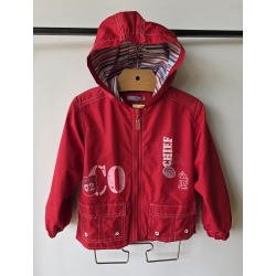 Dany 2168a Kurtka Z Kapturem Na Polarze Czerwona - Rozmiar 74-110