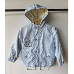 Dany WHR-2469 Kurtka Z Kapturem Na Polarze Niebieska - Rozmiar 92 - 98