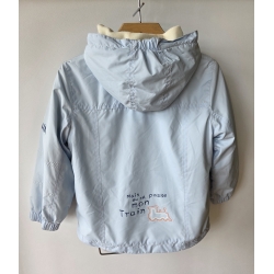 Dany WHR-2469 Kurtka Z Kapturem Na Polarze Niebieska - Rozmiar 92 - 98