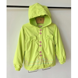 Dany WHR-2778 Kurtka Z Kapturem Na Polarze Zielona - Rozmiar 104