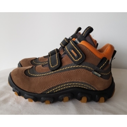 Geox J5330C 05022 C0602 Buty Za Kostkę Ocieplane Brązowo-Czarne - Rozmiar 31