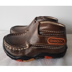 Geox B7335P 00038 C6000 Buty Skórzane Mokasyny Brązowe - Rozmiar 20-21