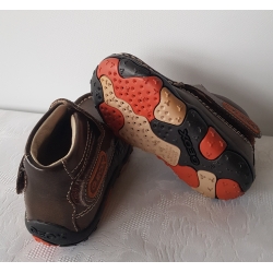 Geox B7335P 00038 C6000 Buty Skórzane Mokasyny Brązowe - Rozmiar 20-21