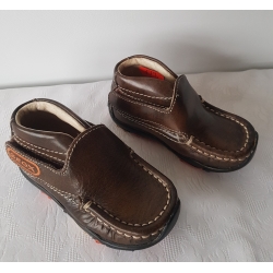 Geox B7335P 00038 C6000 Buty Skórzane Mokasyny Brązowe - Rozmiar 20-21