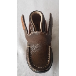 Geox B7335P 00038 C6000 Buty Skórzane Mokasyny Brązowe - Rozmiar 20-21