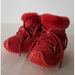 Geox B6337Q 01122 C7000 Dziewczęce Buty Zimowe Czerwone - Rozmiar 17