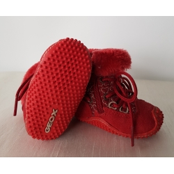 Geox B6337Q 01122 C7000 Dziewczęce Buty Zimowe Czerwone - Rozmiar 17