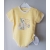 Gluck Fashion B 01-02 "Miś Malarz" Body Krótki Rękaw Zółte - Rozmiar 56 - 110