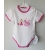 Gluck Fashion B 02-01 "Księżniczka" Body Krótki Rękaw Białe + Fuksja - Rozmiar 62 - 110