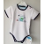 Gluck Fashion F 10-03 "Na Rybach" Body Krótki Rękaw Biały Tył Paski - Rozmiar 80 - 98