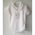 Gluck Fashion B 09-02 "Chrzest" Body Z Kołnierzykiem Krótki Rękaw Biały Z Różowym - Rozmiar 56 - 86