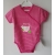 Gluck Fashion B 08-03 "Zając Ogrodnik" Body Rozpinane Krótki Rękaw Paski Fuksja - Rozmiar 56 - 68
