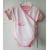 Gluck Fashion F 03-01 "Cukiereczki" Body Rozpinane Krótki Rękaw Różowo Białe - Rozmiar 56 - 62