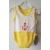 Gluck Fashion B 03-08 "Zamek" Body Ramiączka Żółto-Białe - Rozmiar 62 - 68