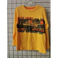 Losan Koszulka 525-1208 AC T-shirt  Z Długim Rękawem - Żółty - Rozmiar 7 Lat