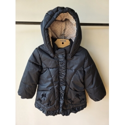 Mayoral 2471 Kurtka - Płaszczyk, Przejściowa Wykończona Falbanką - Granatowa - Rozmiar 74 - 80