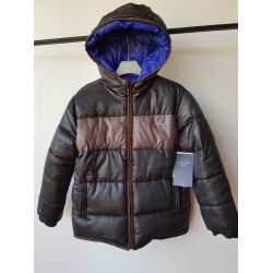 Mayoral 7484 Kurtka Zimowa Dwustronna Dla Chłopca Czarno Chabrowa - Rozmiar 128