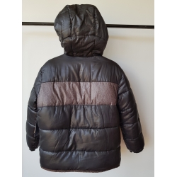 Mayoral 7484 Kurtka Zimowa Dwustronna Dla Chłopca Czarno Chabrowa - Rozmiar 128